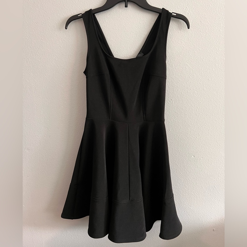 Lulu's Classic Black Mini Dress